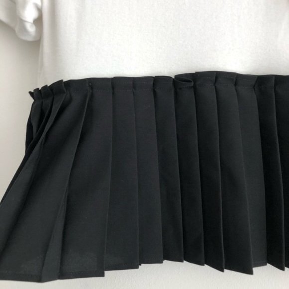 New Halogen Pleated Peplum Hem Color Block Short Sleeve Top Petite Size Small - Picture 12 of 16